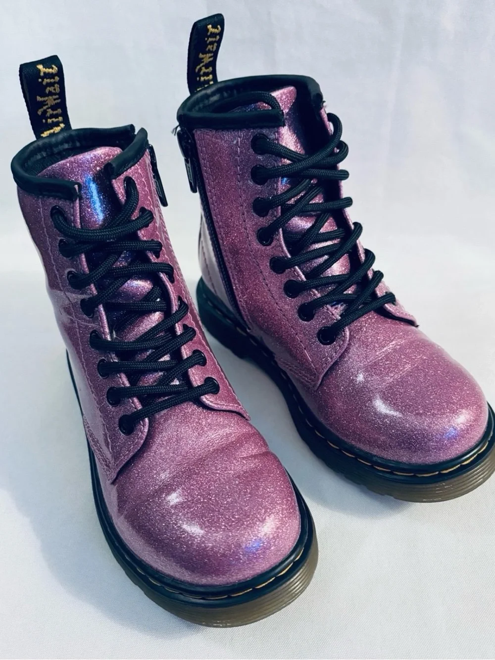 Dr. MARTENS 1460 Pink Glitter Boots